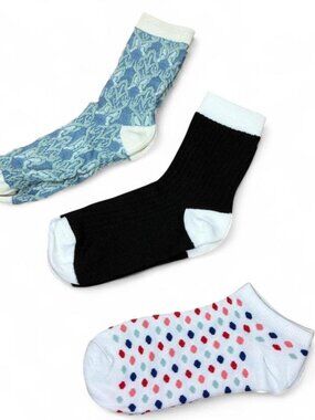 3 assorted pairs of socks. New without tags.
